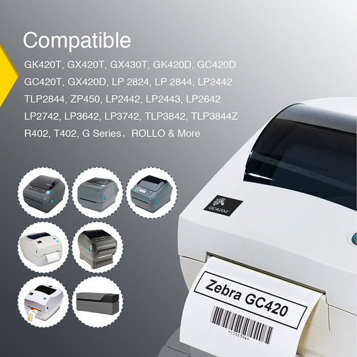 Zebra 1" x 0.5" Direct Thermal Labels 1" Core Small Labels