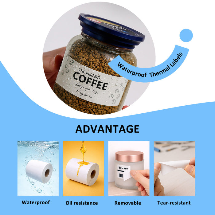 1" x 1" Square QR Code Removable Film Labels