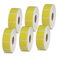 1" x 1" Yellow Direct Thermal Labels