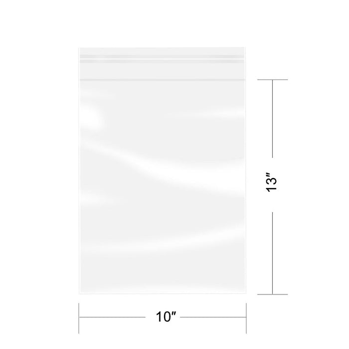 iMailer 10" x 13" Self Seal 1.6 Mil Clear Plastic Poly Bags with Suffocation Warning