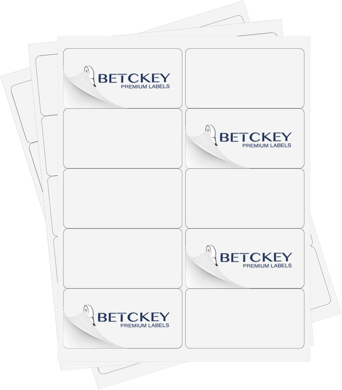 Betckey 4" x 2" 10UP Laser/Inkjet labels Shipping Address Mailing & Barcode Labels