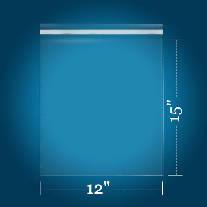 12" x 15"  Resealable Plastic Poly Bags