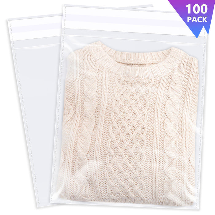 self sealing cellophane bags 12" x 18"
