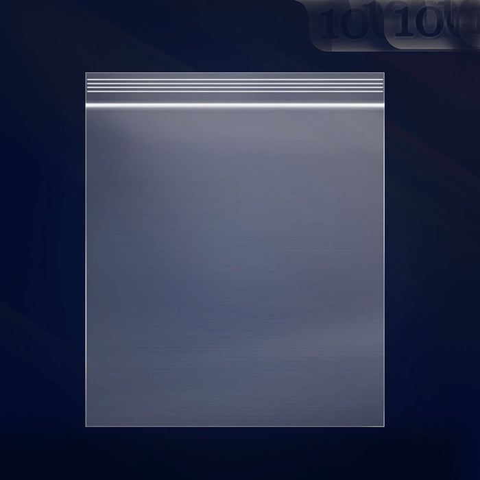 13" x 15" Zip Poly Bags 2 Mil Reclosable Plastic Zip Lock Bags