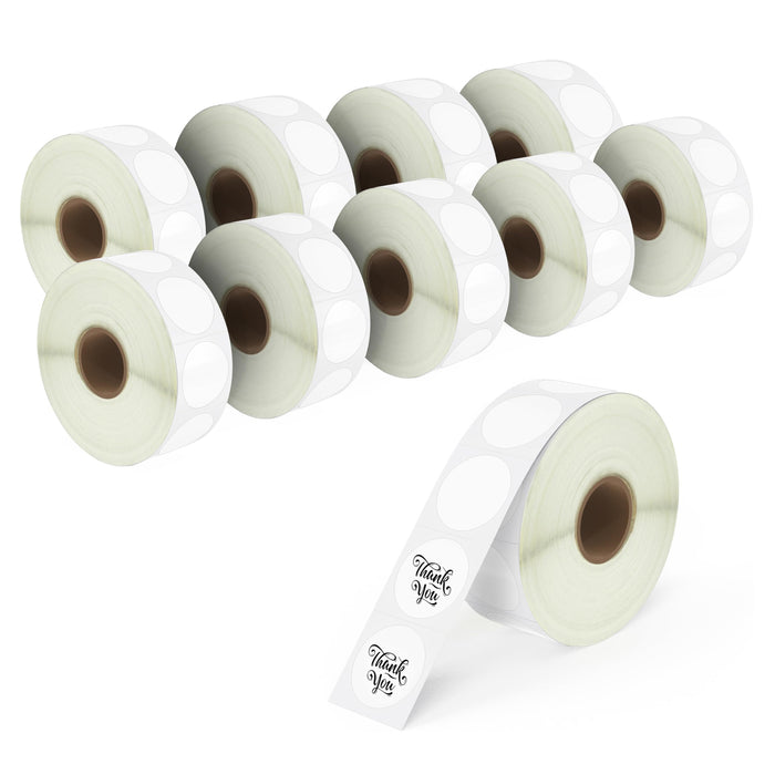 1.5" round labels with strong adhesive