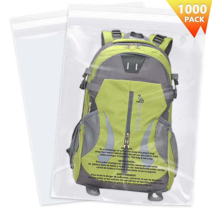 18" x 24" Large Ploy Shipping Bags with Suffocation Warning