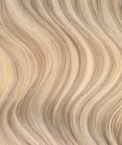 #18/613 Ash Blonde Highlights Ultra Seamless Tape In Extensions — Value Grade