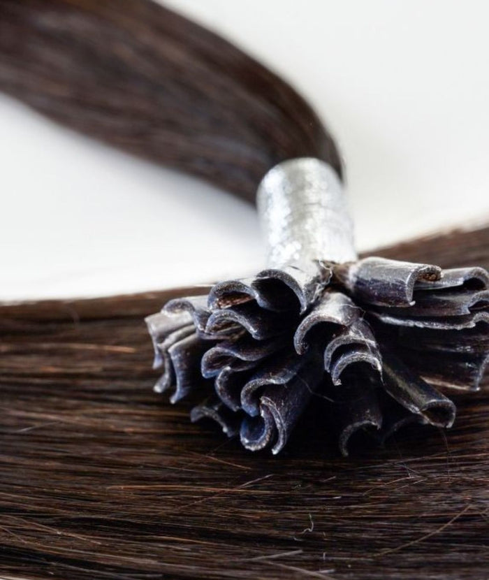 #2 Dark Brown Pre Bonded U Tip Extensions — Value Grade