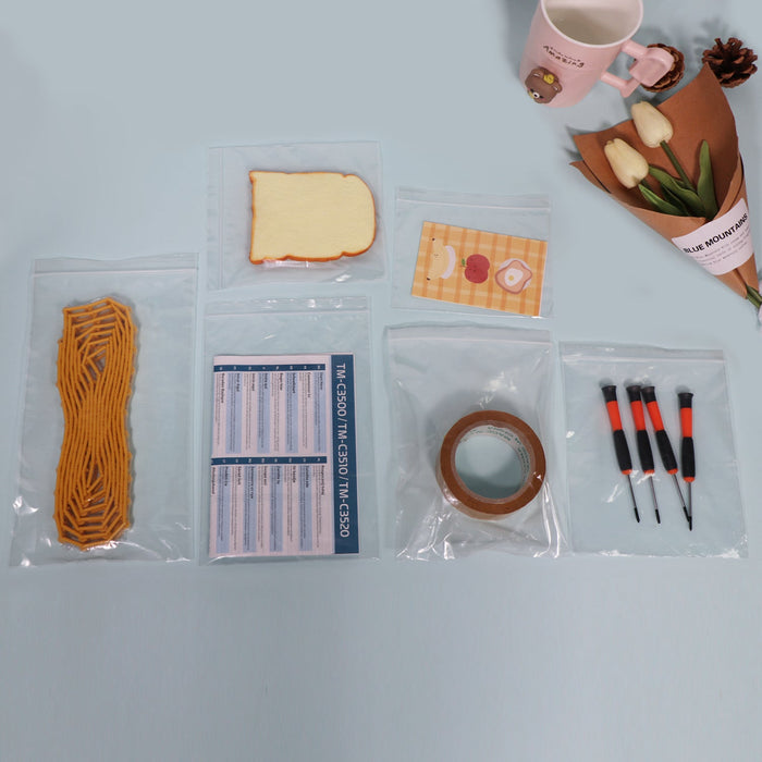 2 Mil 7" x 7" Reclosable Zip Bags 200 Pack Clear