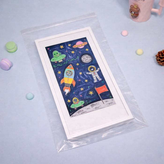 2 Mil 8" x 18" Clear Reusable Zip Bags 200 Pack