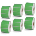 2" x 1" Green Direct Thermal Labels