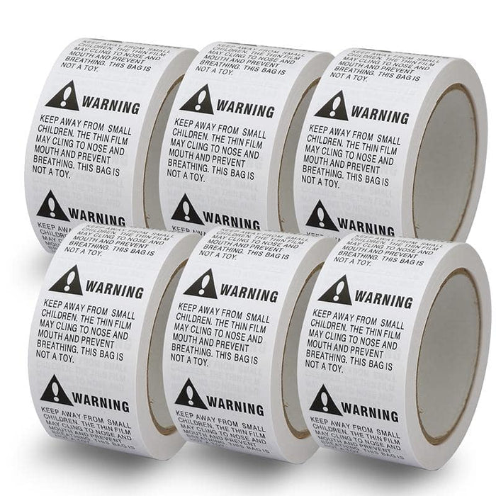 2" X 2" Keep Away from Small Children Suffocation Warning Label Stickers