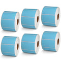 2.25" x 1.25" Blue Direct Thermal Labels