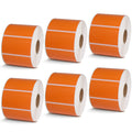 2.25" x 1.25" Orange Direct Thermal Labels