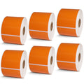 2.25" x 4" Orange Direct Thermal Labels