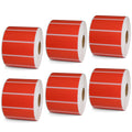 2.5" x 1" Red Direct Thermal Labels