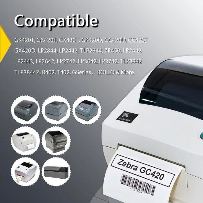 3" White Circle Thermal Sticker Labels