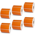 3" x 1.5" Orange Direct Thermal Labels