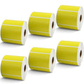 3" x 2" Yellow Direct Thermal Labels