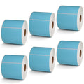 3" x 5" Blue Direct Thermal Labels