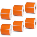 3" x 5" Orange Direct Thermal Labels