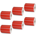 4" x 1" Red Direct Thermal Labels