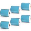 4" x 2.5" Blue Direct Thermal Labels