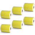 4" x 2.5" Yellow Direct Thermal Labels