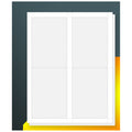 4UP 3.5" x 5" Shipping Address Mailing & Barcode Labels for Laser & Inkjet Printers
