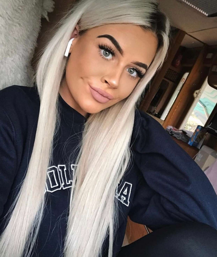 #60 Whitest Ash Blonde Pre Bonded U Tip Extensions — Value Grade