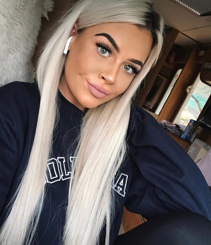 #60 Whitest Ash Blonde Ultra Seamless Tape In Extensions — Value Grade