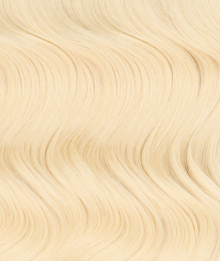 #613 Platinum Blonde Pre Bonded U Tip Extensions — Value Grade