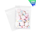 8" x 10" Clear Food Storage Zip Poly Bags