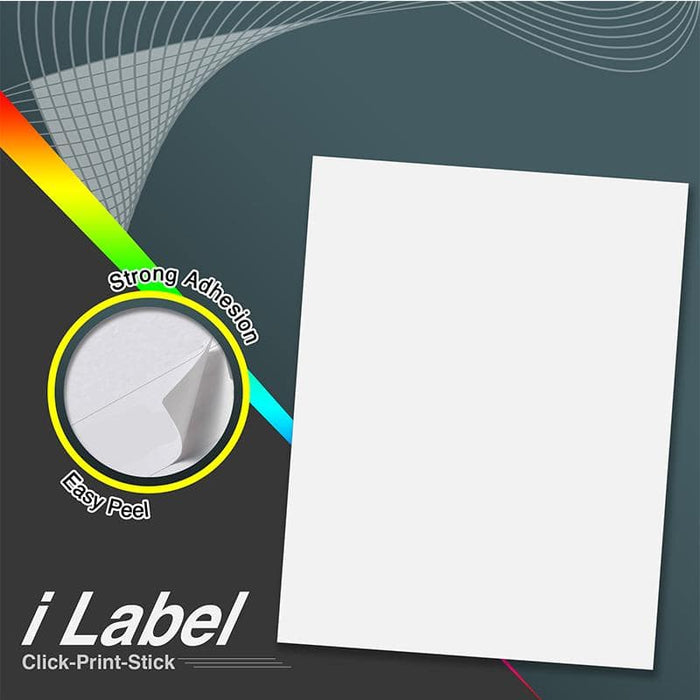 Betckey 8.5" x 11" Full Sheet Labels Shipping Sticker Paper for Laser & Inkjet Printers