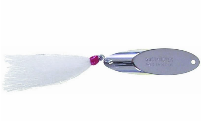 Acme Kastmaster Spoon 3/8 oz. - Chrome w/ White Bucktail