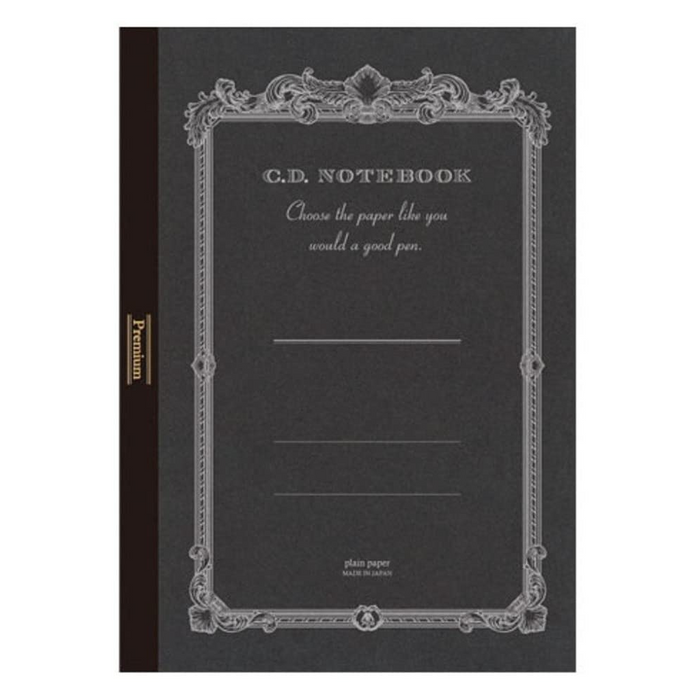 Apica Premium CD Notebook - Black - Blank - A5 | Atlas Stationers.