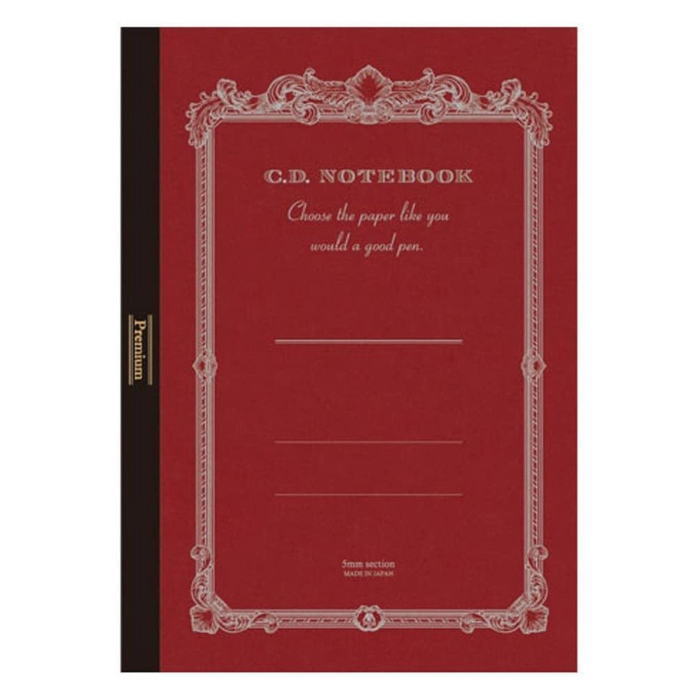 Apica Premium CD Notebook - Red - Grid - A4 | Atlas Stationers.