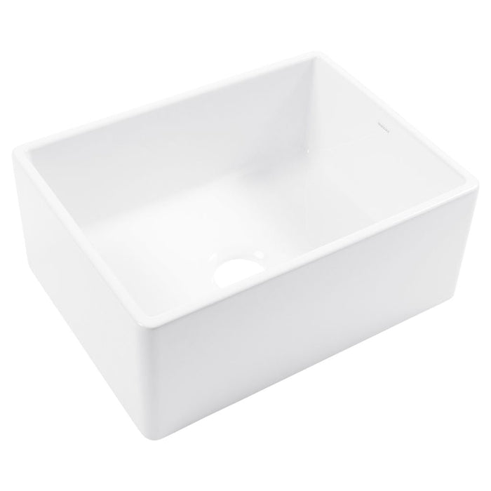 Austen Fireclay 24" Single Bowl Farmhouse Apron Front Undermount Kitchen Sink