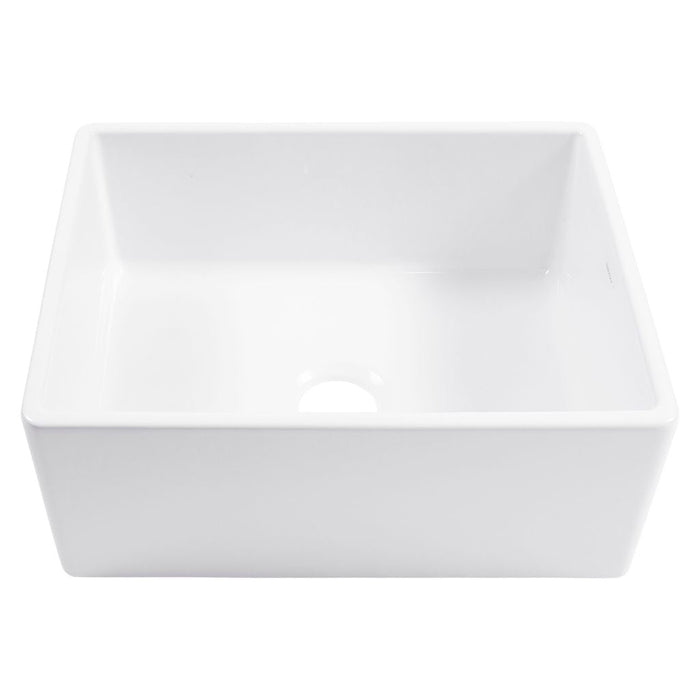Austen Fireclay 24" Single Bowl Farmhouse Apron Front Undermount Kitchen Sink