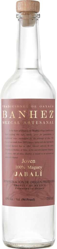 Banhez Jabali Mezcal Joven 750ml