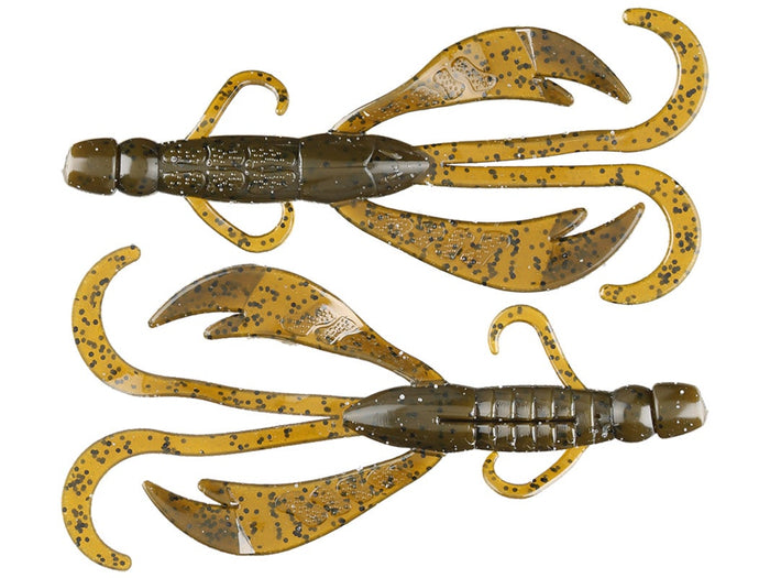 Big Bite Baits 5 inch Battle Bug Soft Plastic Creature Bait 7 pack - Green Pumpkin