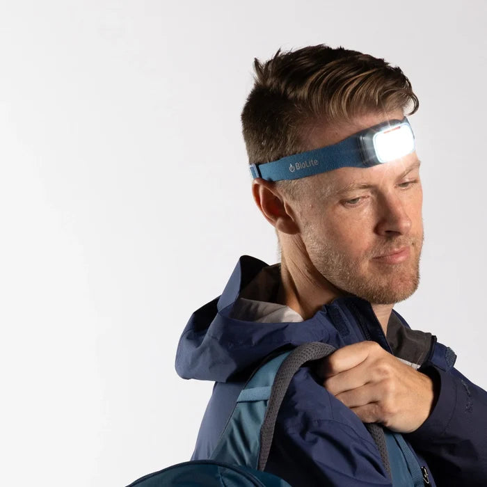 Biolite Range 400 USB-C Fast Charging Headlamp - Slate Blue