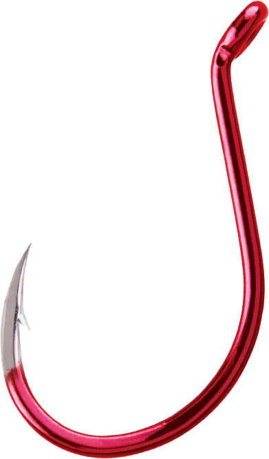 BKK Octopus Beak J Hooks - 25 Pack - Red