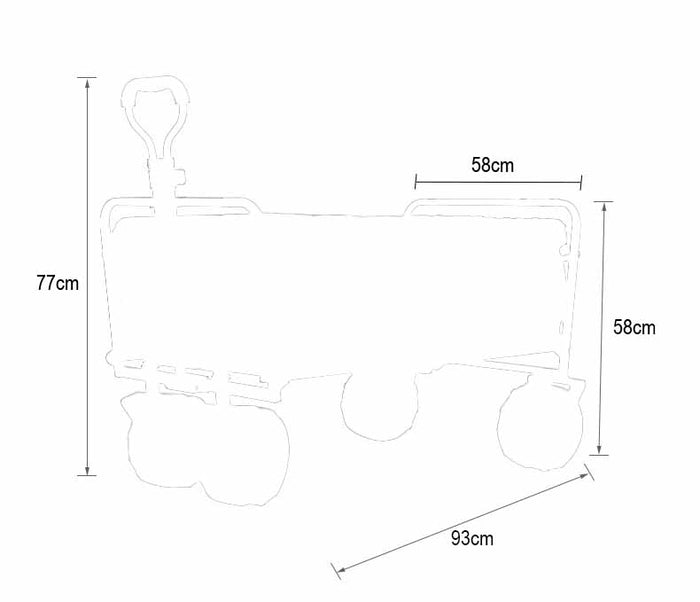 ✈️Black 8" Outdoor Wagon - Inlinex