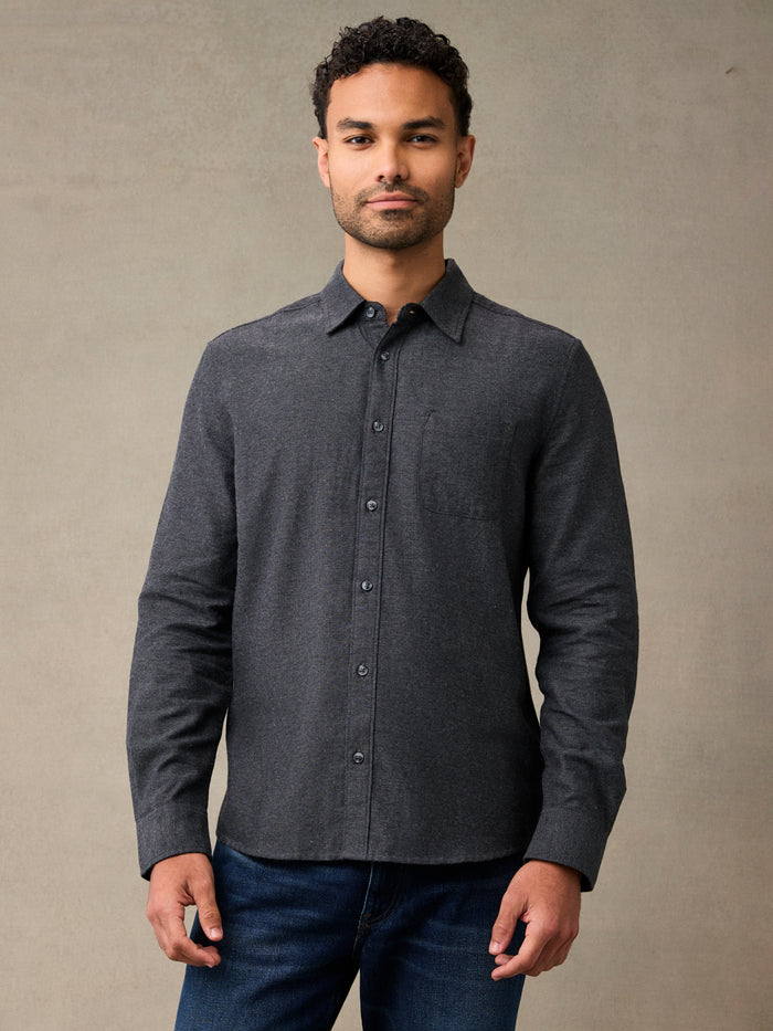 Black Lightweight Flannel