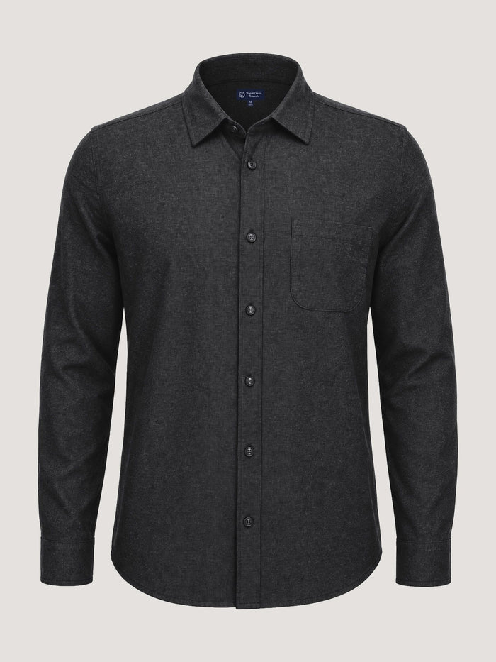 Black Lightweight Flannel