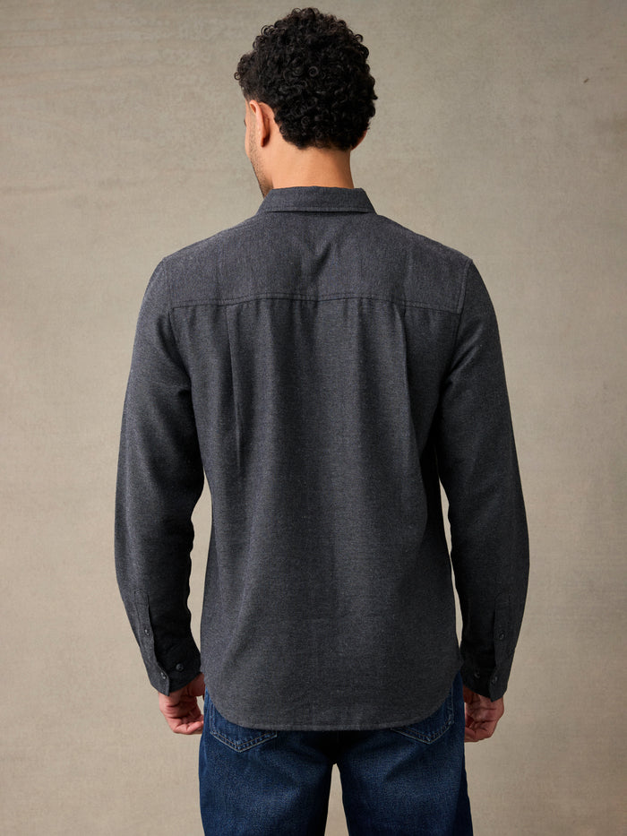 Black Lightweight Flannel