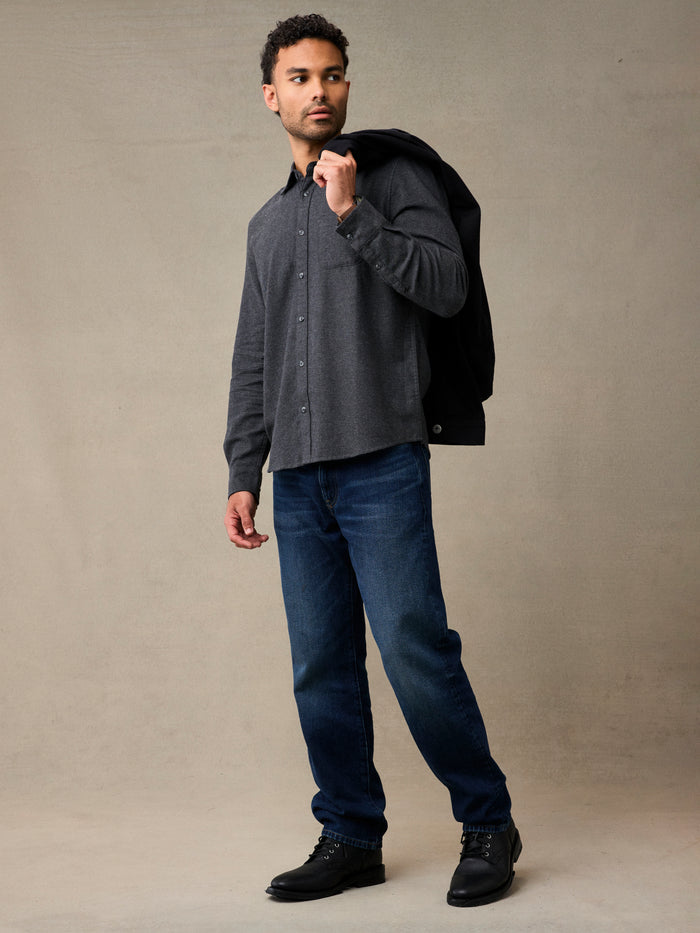 Black Lightweight Flannel