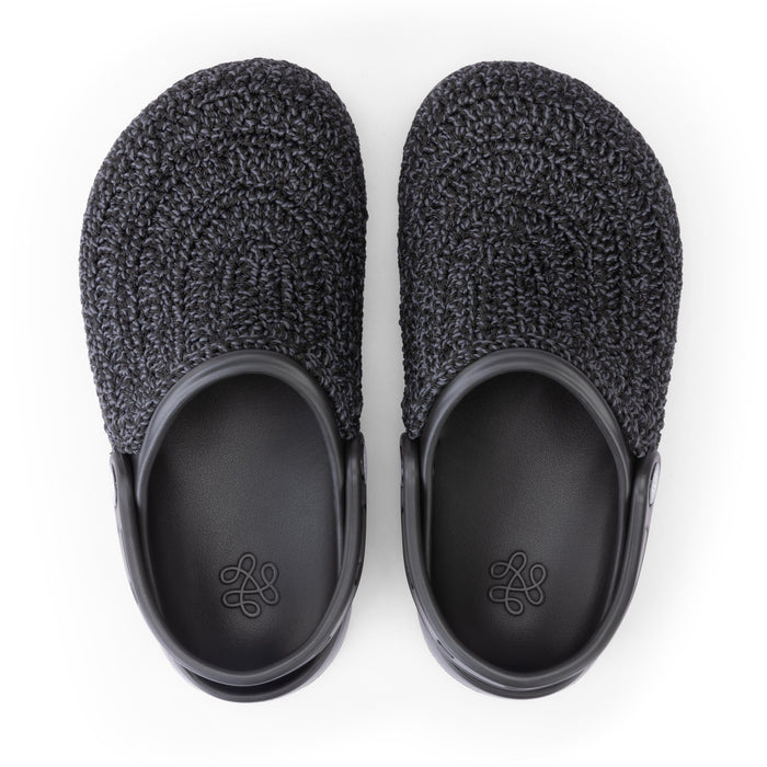 The Sak Bolo Clog - Hand Crochet - Ash Static