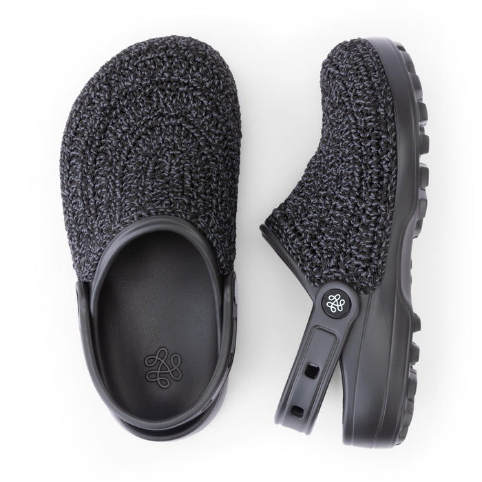 The Sak Bolo Clog - Hand Crochet - Ash Static